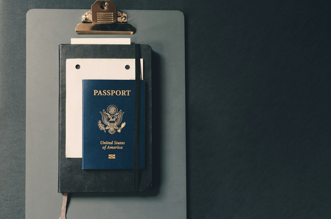 Cover illustration for a study tour planning checklist with passport, calendar, route map, clipboard, bus, and student icons